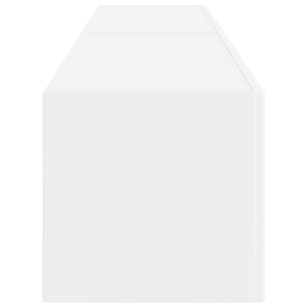 TV vægskab 2 pcs Hvid 60 x 31 x 29.5 cm Konstrueret træ