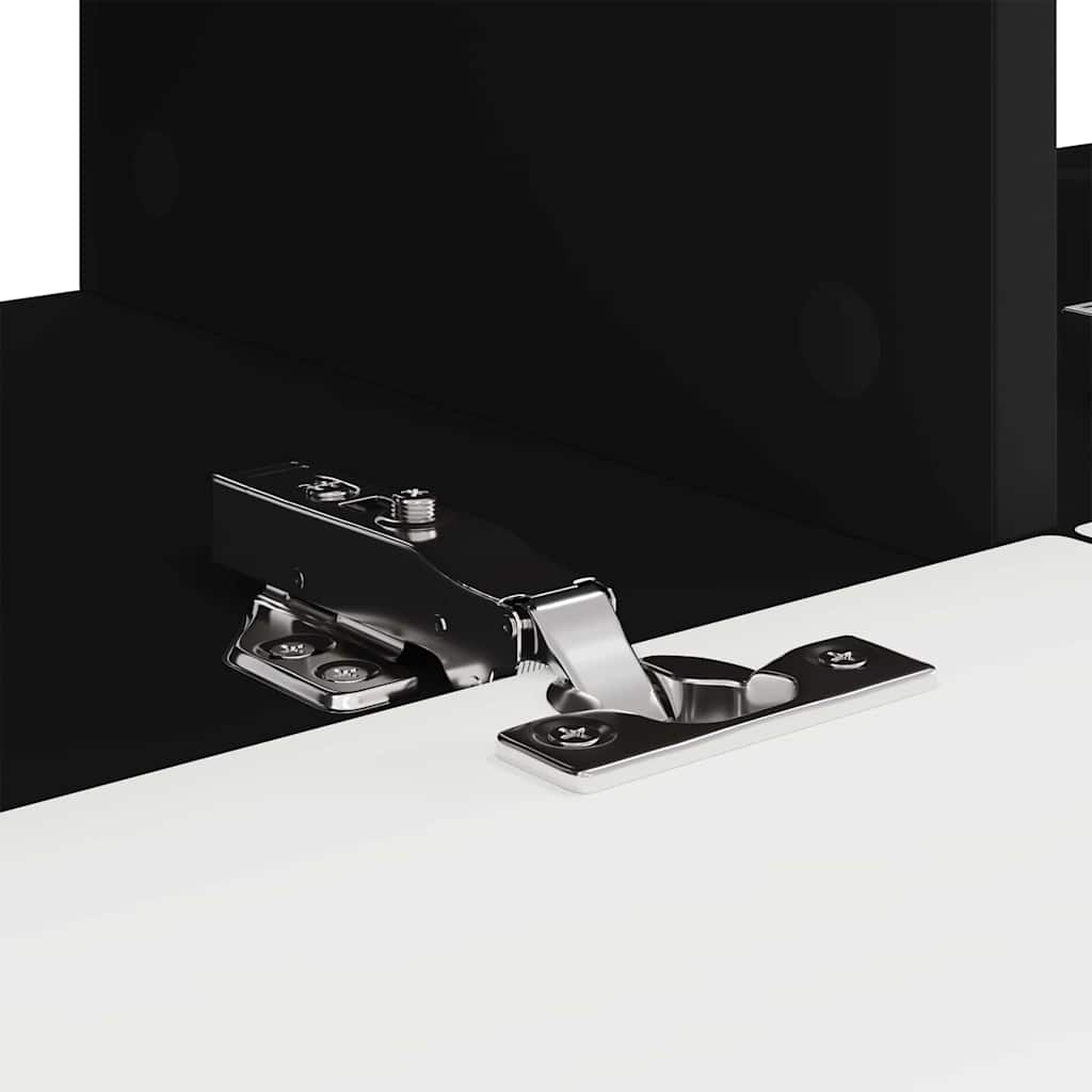 TV vægskab Vægmonteret Sort 60 x 31 x 29.5 cm Konstrueret træ