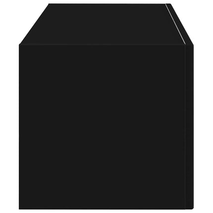 TV vægskab Vægmonteret Sort 78,5 x 31 x 29,5 cm Konstrueret træ