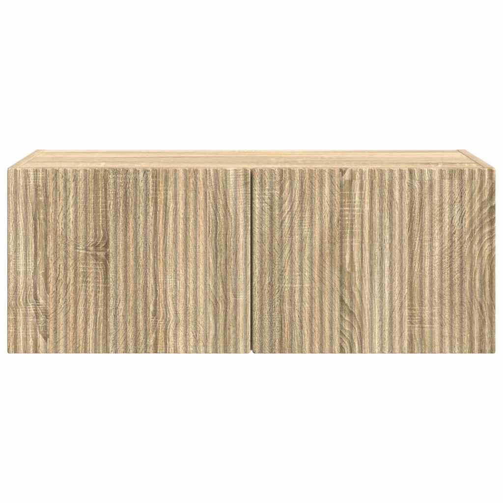 TV vægskab Vægmonteret Sonoma 60 x 31 x 29.5 cm Konstrueret træ