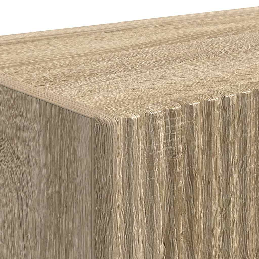 TV vægskab 2 pcs Sonoma 60 x 31 x 29.5 cm Konstrueret træ