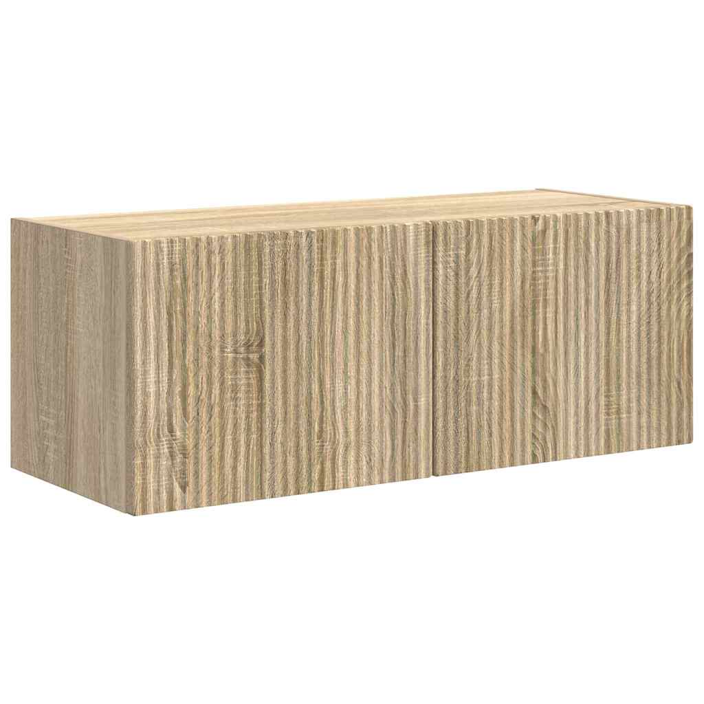 TV vægskab 2 pcs Sonoma 60 x 31 x 29.5 cm Konstrueret træ