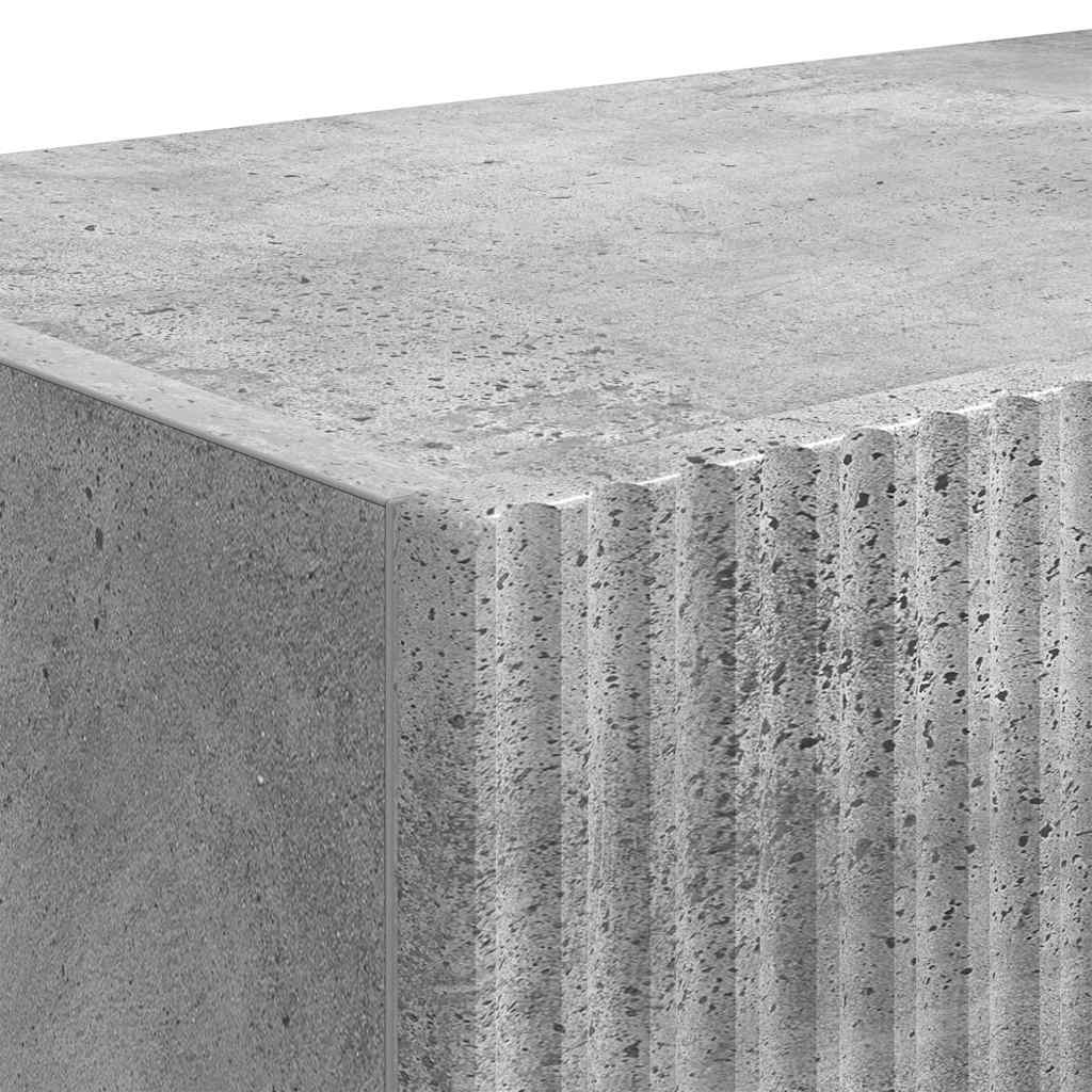 TV vægskab Vægmonteret Beton 60 x 31 x 29.5 cm Konstrueret træ