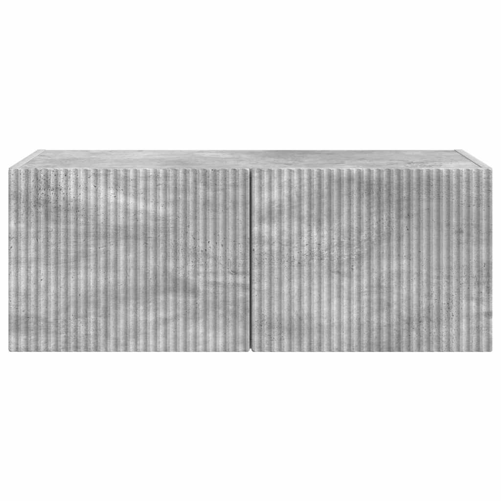 TV vægskab Vægmonteret Beton 60 x 31 x 29.5 cm Konstrueret træ