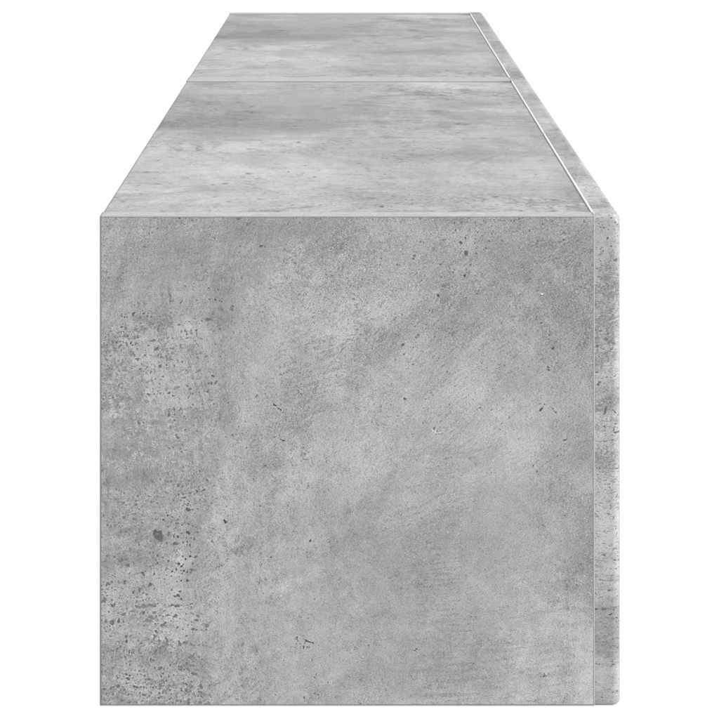 TV vægskab 2 pcs Beton 60 x 31 x 29.5 cm Konstrueret træ