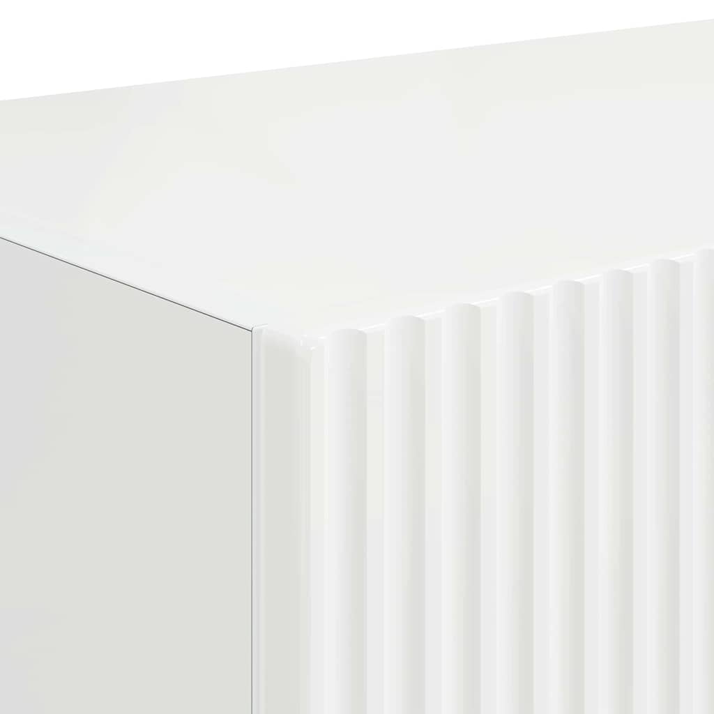 TV vægskab Gloss Hvid 60 x 31 x 29.5 cm Konstrueret træ