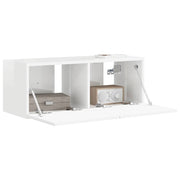 TV vægskab Gloss Hvid 78,5 x 31 x 29,5 cm Konstrueret træ