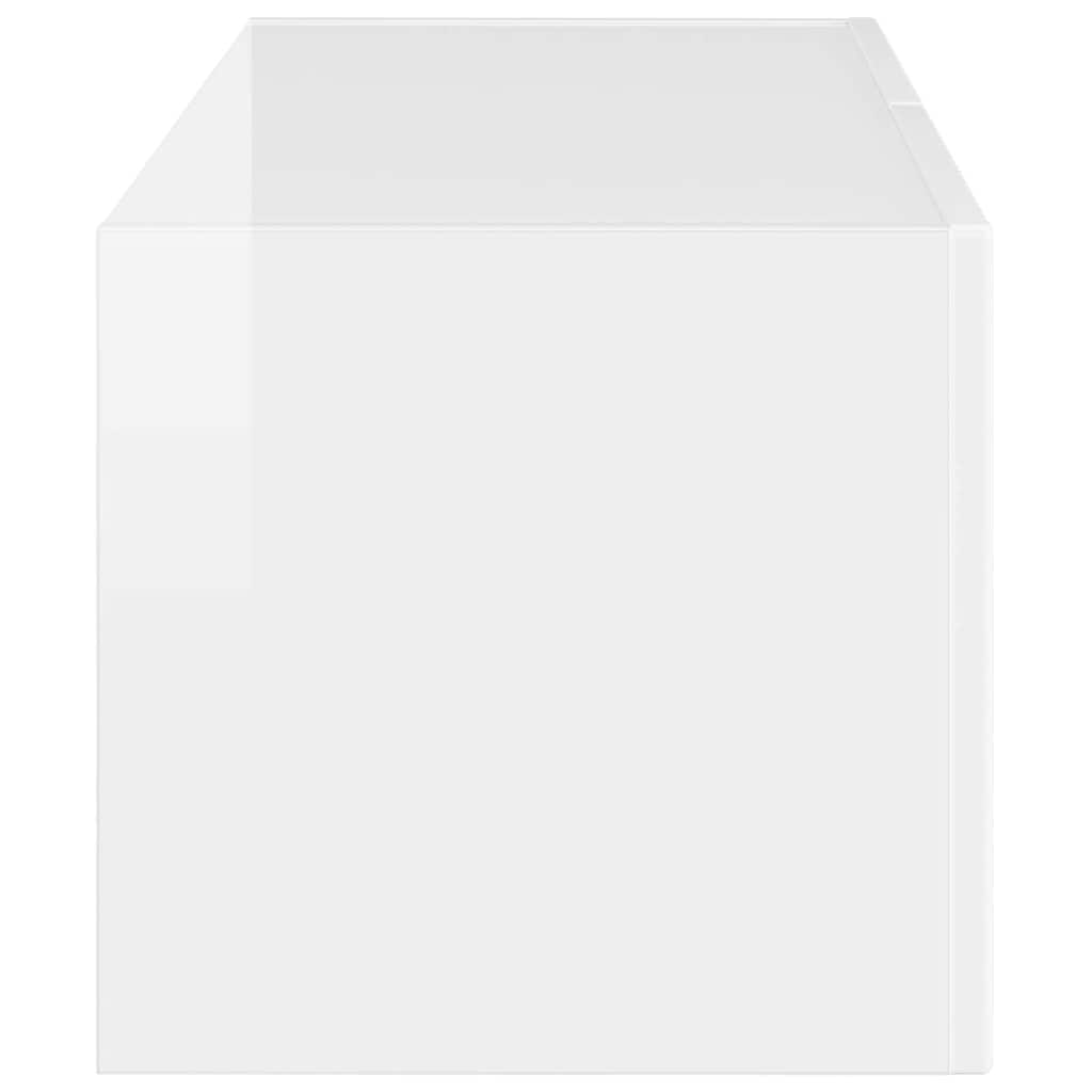 TV vægskab Gloss Hvid 60 x 31 x 29.5 cm Konstrueret træ