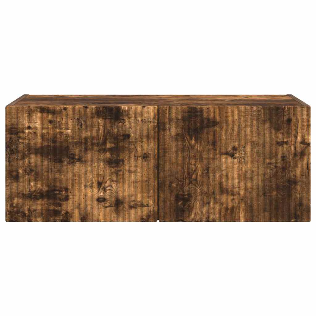 TV vægskab Røget eg 60 x 31 x 29.5 cm Konstrueret træ