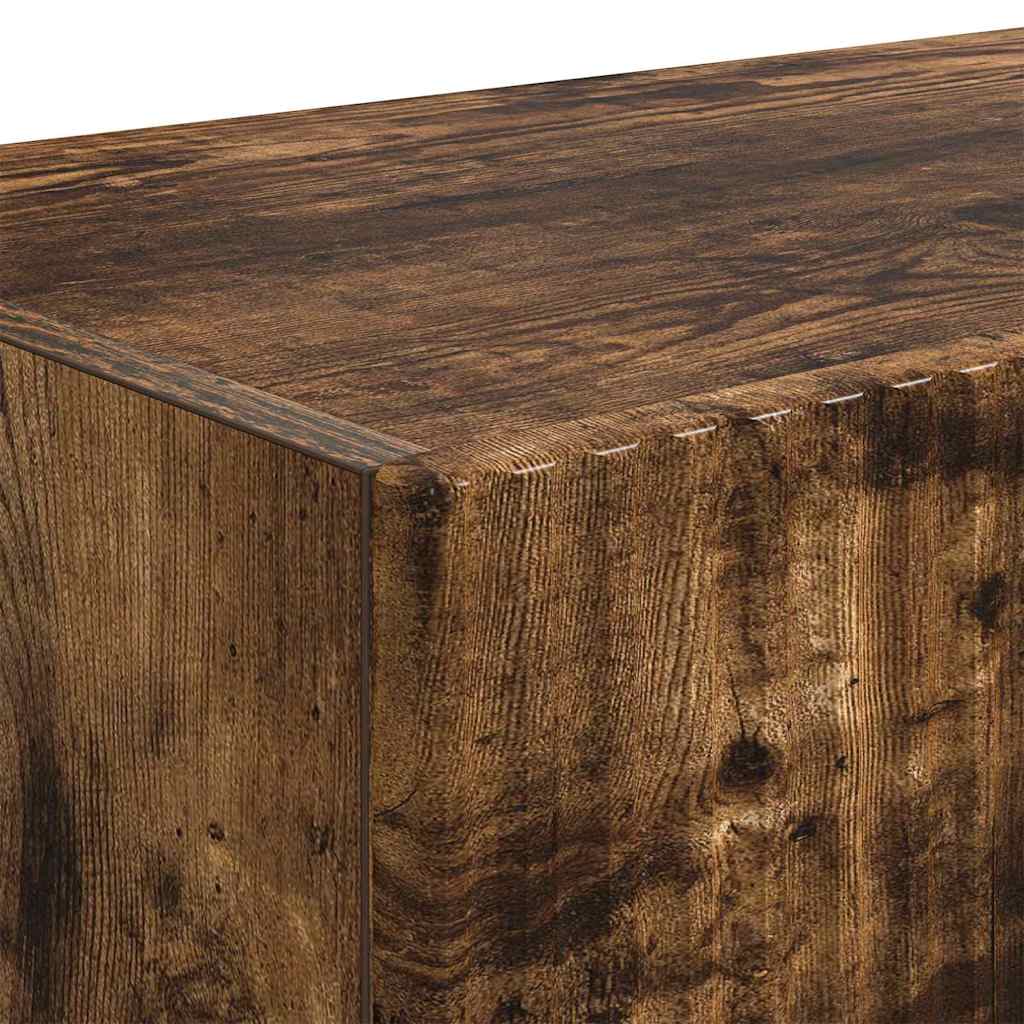 TV vægskab 2 pcs Røget eg 60 x 31 x 29.5 cm Konstrueret træ