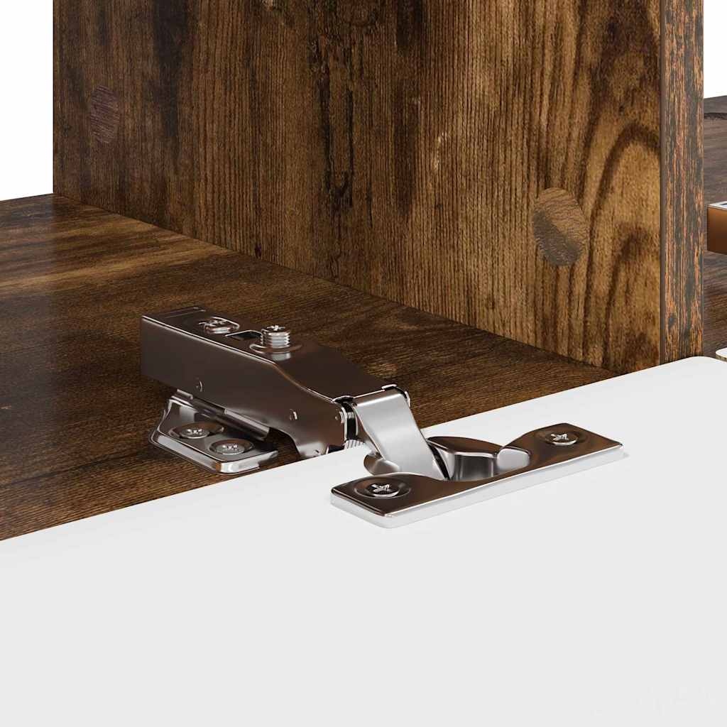 TV vægskab 2 pcs Røget eg 60 x 31 x 29.5 cm Konstrueret træ