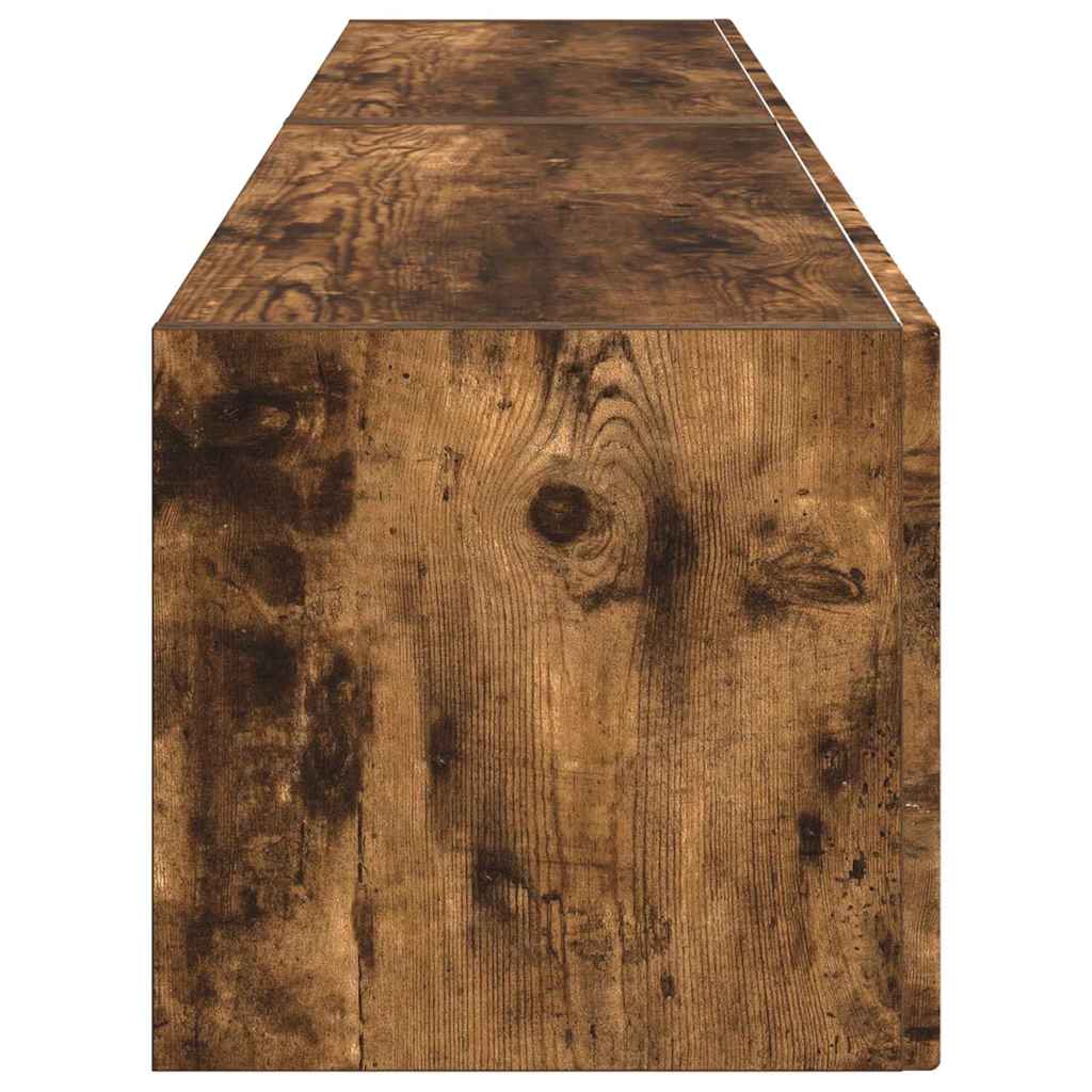 TV vægskab 2 pcs Røget eg 60 x 31 x 29.5 cm Konstrueret træ