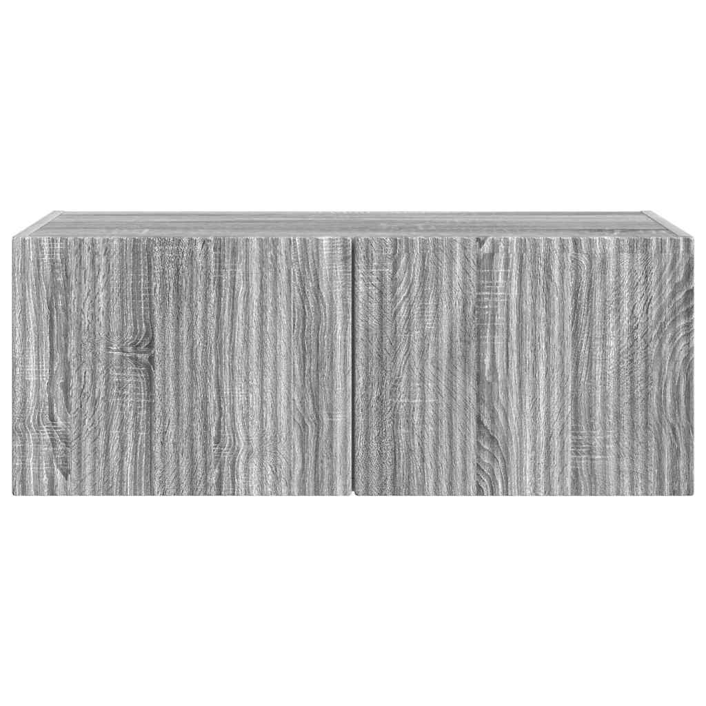 TV vægskab Grå Sonoma 60 x 31 x 29.5 cm Konstrueret træ