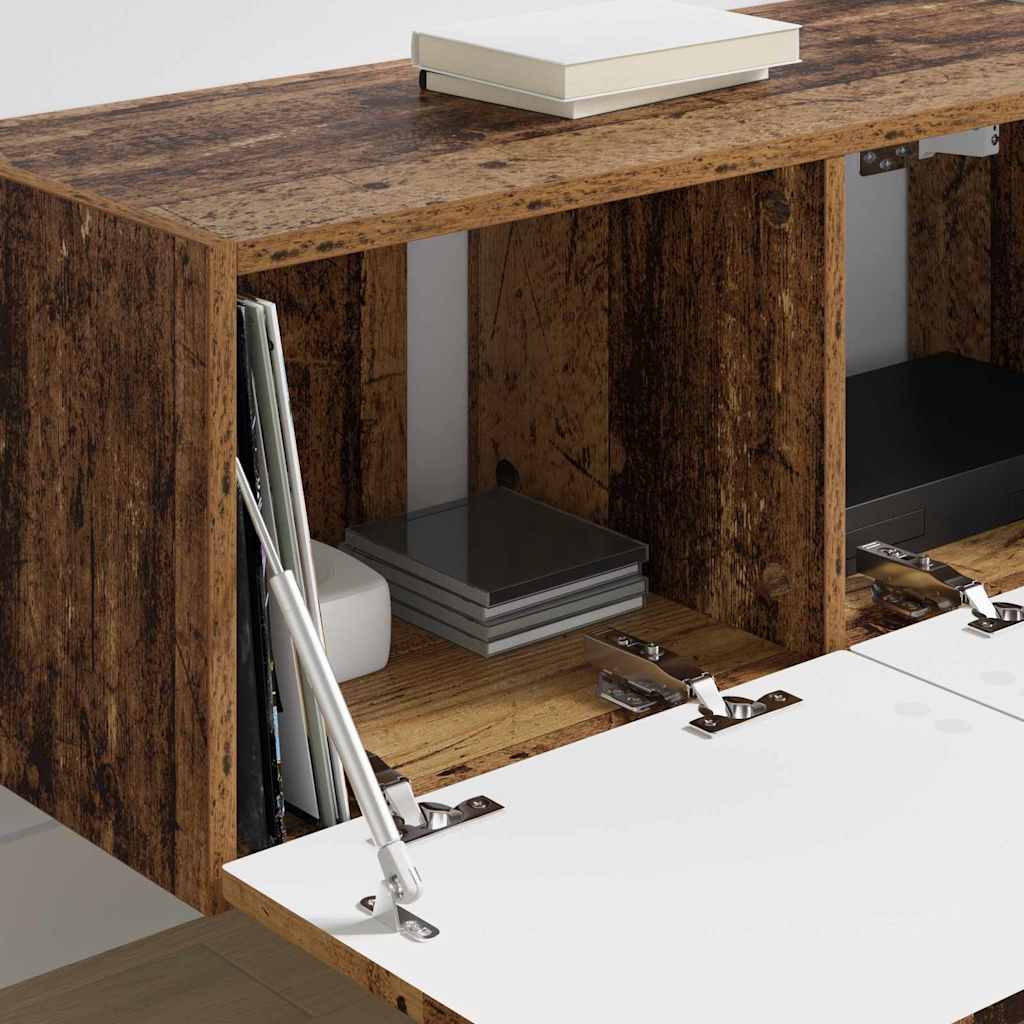 TV vægskab Gammelt træ 60 x 31 x 29.5 cm Konstrueret træ