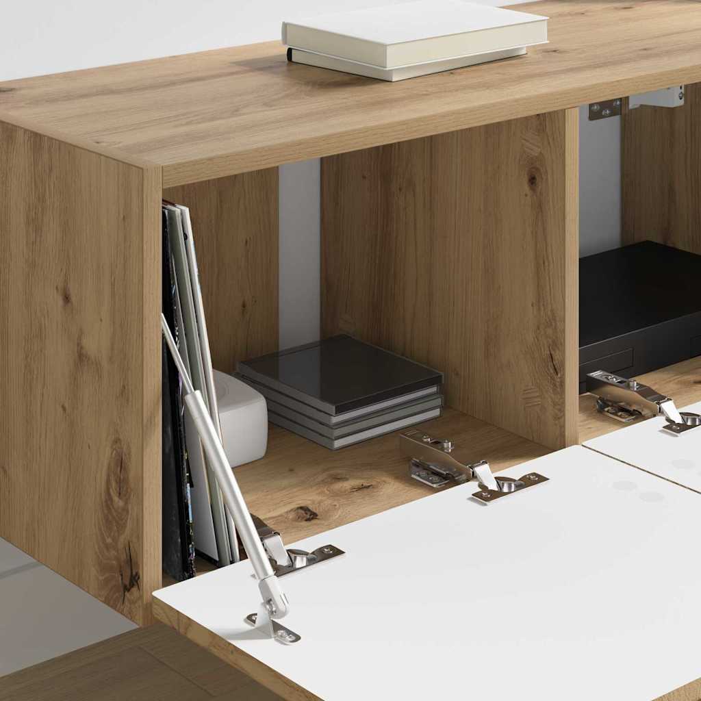 TV vægskab 2 pcs Artisan eg 60 x 31 x 29.5 cm Konstrueret træ