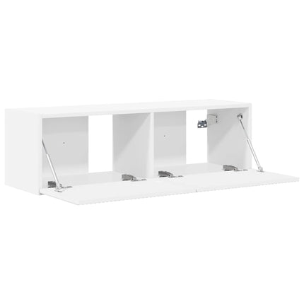 TV vægskab 98 x 31 x 29,5 cm Hvid Konstrueret træ