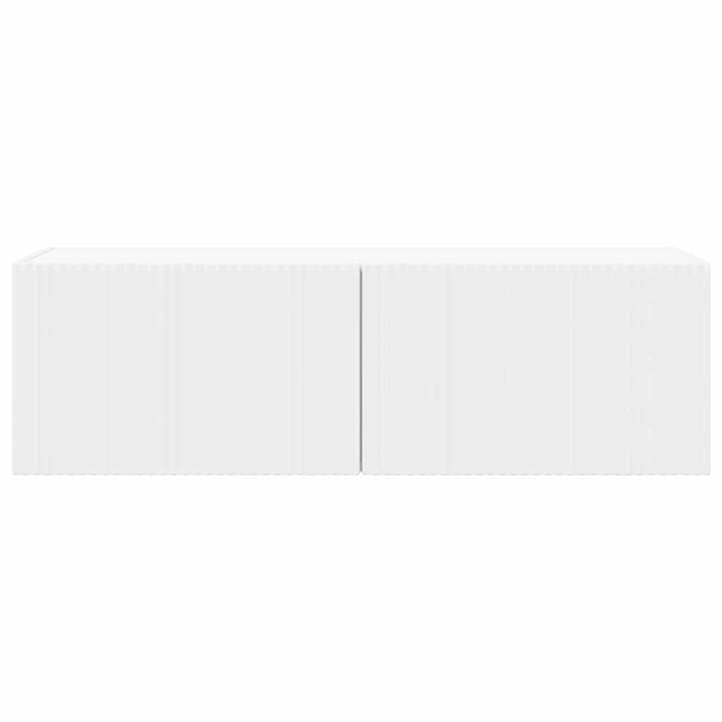 TV vægskab Vægmonteret Hvid 60 x 31 x 29.5 cm Konstrueret træ