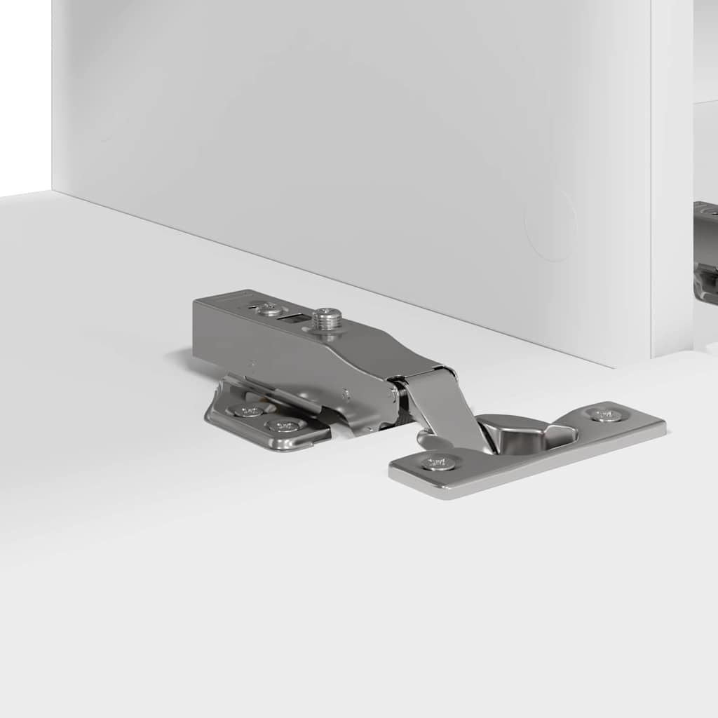 TV vægskab 2 pcs Hvid 60 x 31 x 29.5 cm Konstrueret træ