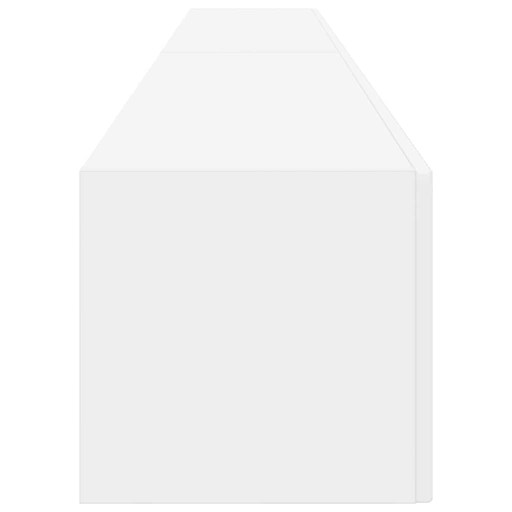 TV vægskab 2 pcs Hvid 60 x 31 x 29.5 cm Konstrueret træ