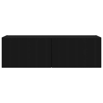 TV vægskab 98 x 31 x 29,5 cm Sort Konstrueret træ