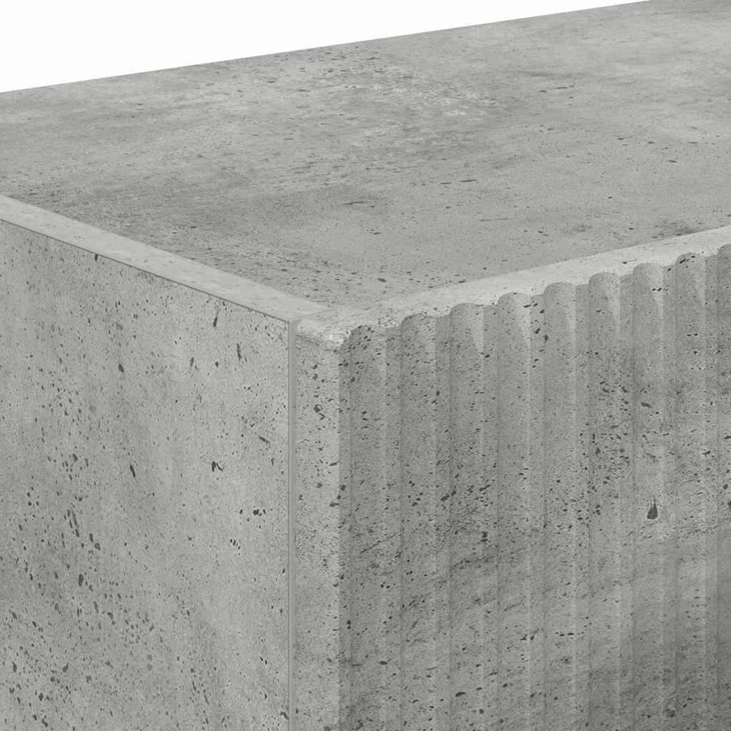TV vægskab Vægmonteret Beton 60 x 31 x 29.5 cm Konstrueret træ