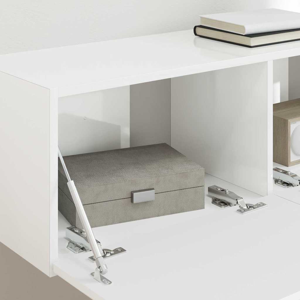 TV vægskab Gloss Hvid 60 x 31 x 29.5 cm Konstrueret træ