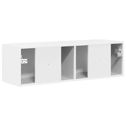 TV vægskab 98 x 31 x 29,5 cm Gloss Hvid Konstrueret træ