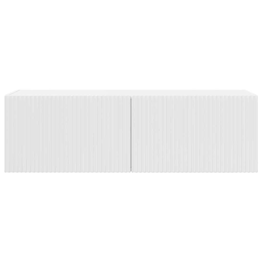 TV vægskab Gloss Hvid 60 x 31 x 29.5 cm Konstrueret træ