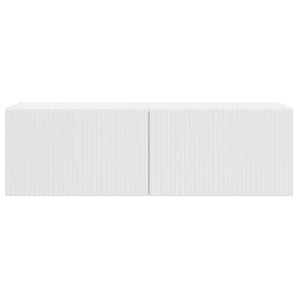 TV vægskab 98 x 31 x 29,5 cm Gloss Hvid Konstrueret træ