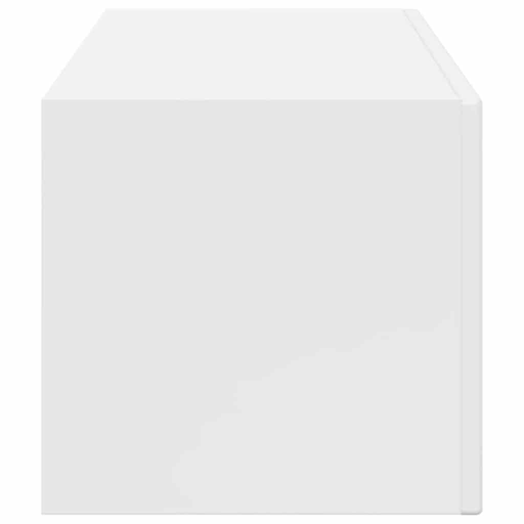 TV vægskab Gloss Hvid 60 x 31 x 29.5 cm Konstrueret træ