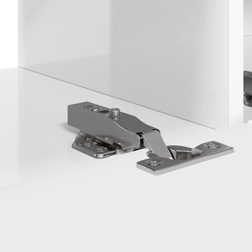 TV vægskab 2 pcs Gloss Hvid 60 x 31 x 29.5 cm Konstrueret træ