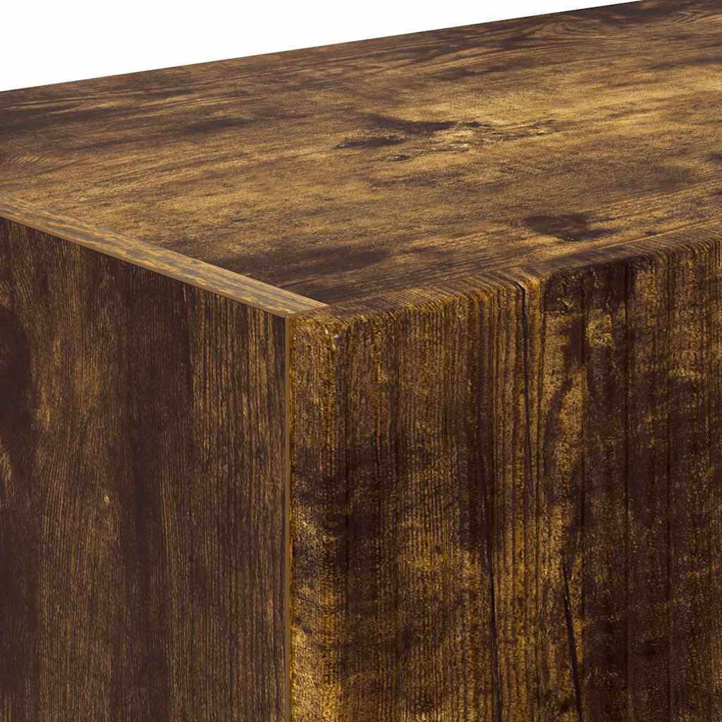 TV vægskab Røget eg 60 x 31 x 29.5 cm Konstrueret træ