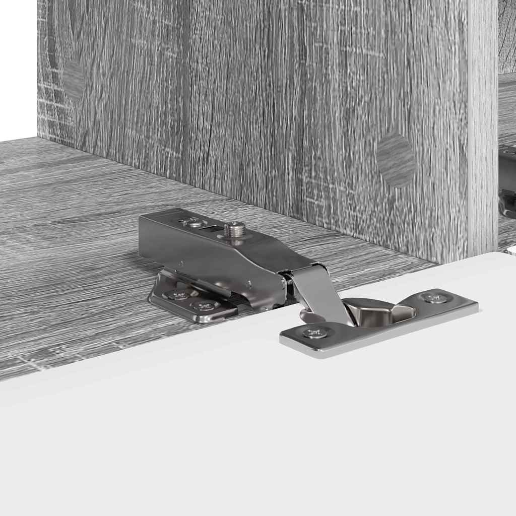 TV vægskab 2 pcs Grå Sonoma 60 x 31 x 29.5 cm Konstrueret træ