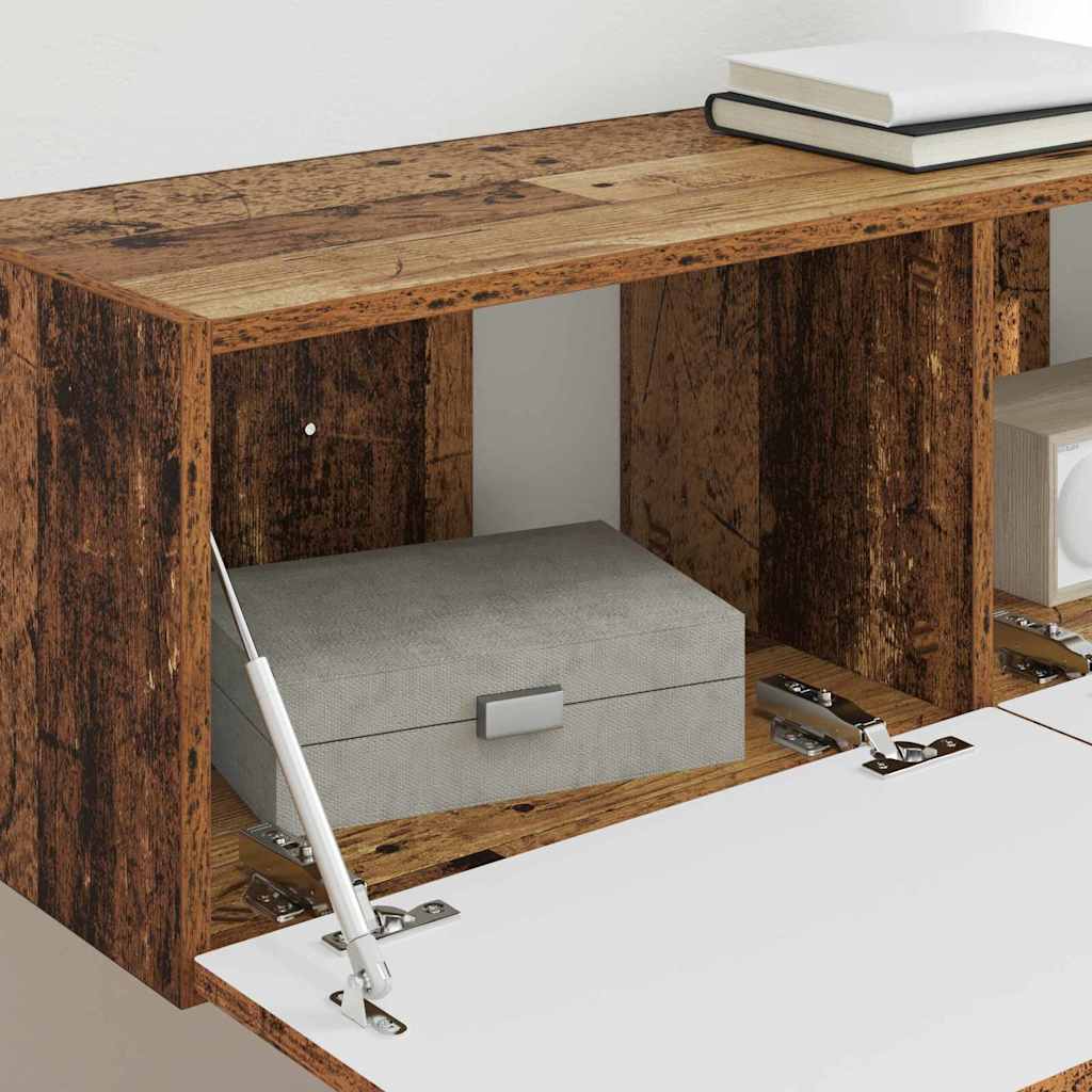 TV vægskab Gammelt træ 60 x 31 x 29.5 cm Konstrueret træ