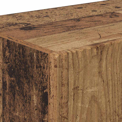 TV vægskab 2 pcs Gammelt træ 98 x 31 x 29,5 cm Konstrueret træ