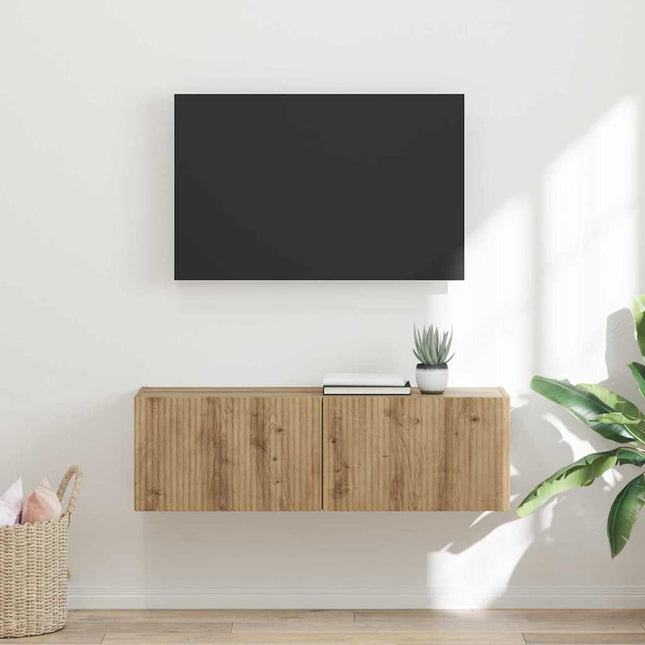 TV vægskab 98 x 31 x 29,5 cm Artisan eg Konstrueret træ