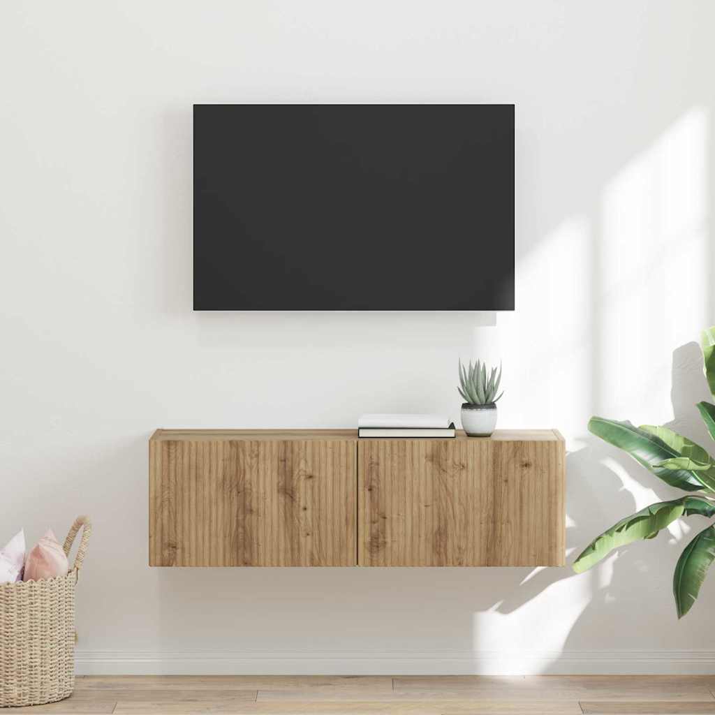 TV vægskab Artisan eg 60 x 31 x 29.5 cm Konstrueret træ