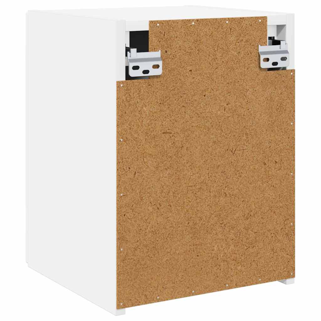 TV vægskab Vægmonteret Hvid 30 x 31 x 40 cm Konstrueret træ