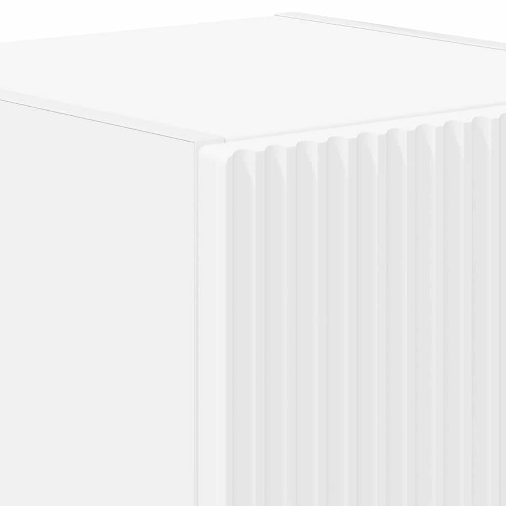 TV vægskab 2 pcs Hvid 30 x 31 x 40 cm Konstrueret træ