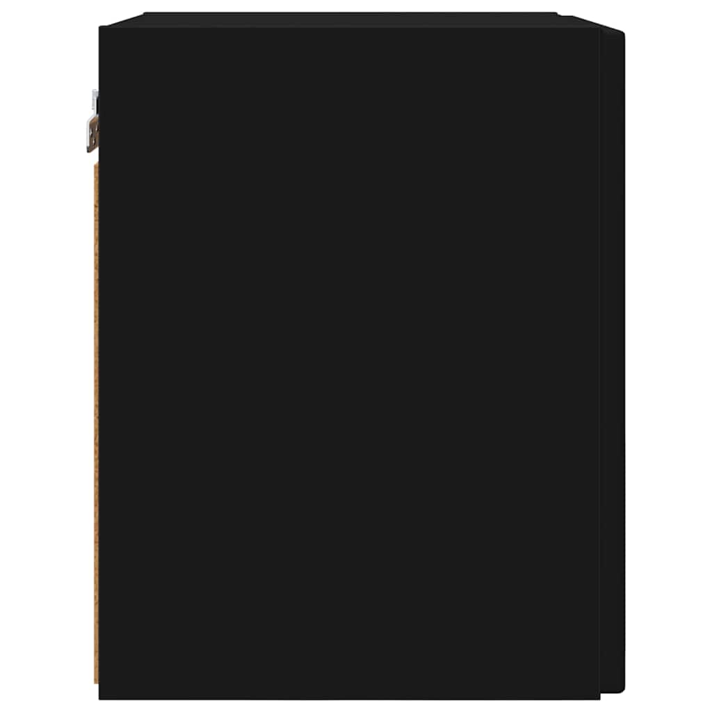 TV vægskab Vægmonteret Sort 30 x 31 x 40 cm Konstrueret træ