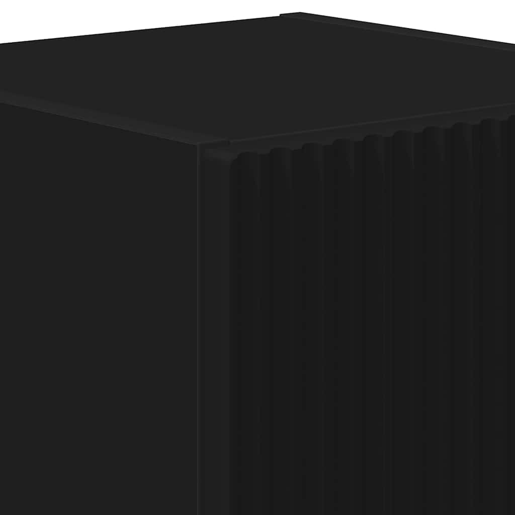 TV vægskab 2 pcs Sort 30 x 31 x 40 cm Konstrueret træ