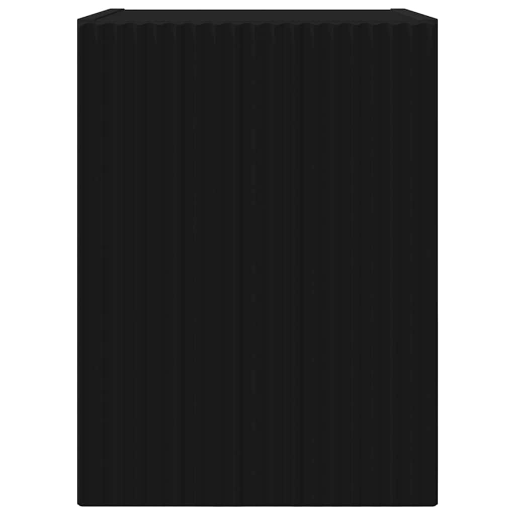 TV vægskab 2 pcs Sort 30 x 31 x 40 cm Konstrueret træ