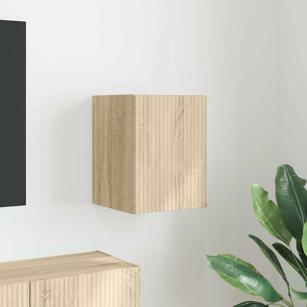 TV vægskab Vægmonteret Sonoma 30 x 31 x 40 cm Konstrueret træ