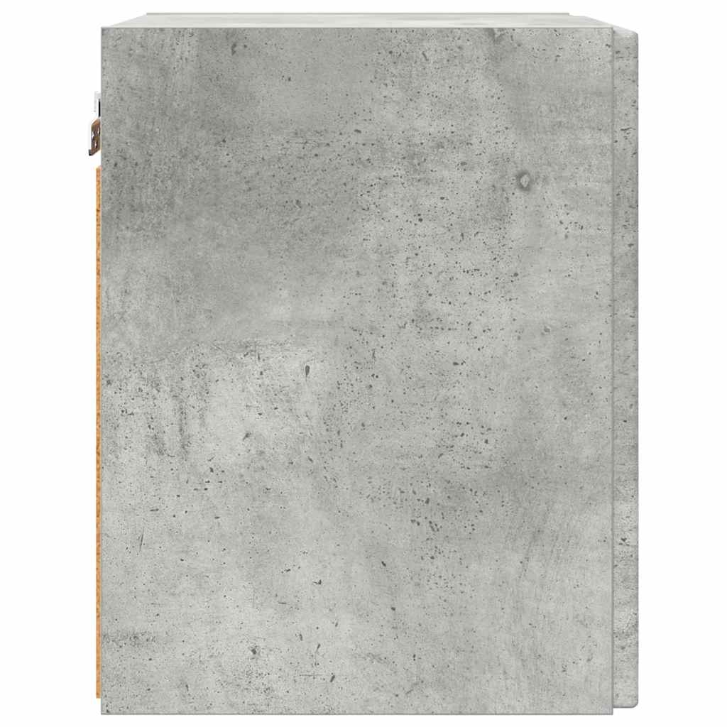 TV vægskab 2 pcs Beton 30 x 31 x 40 cm Konstrueret træ