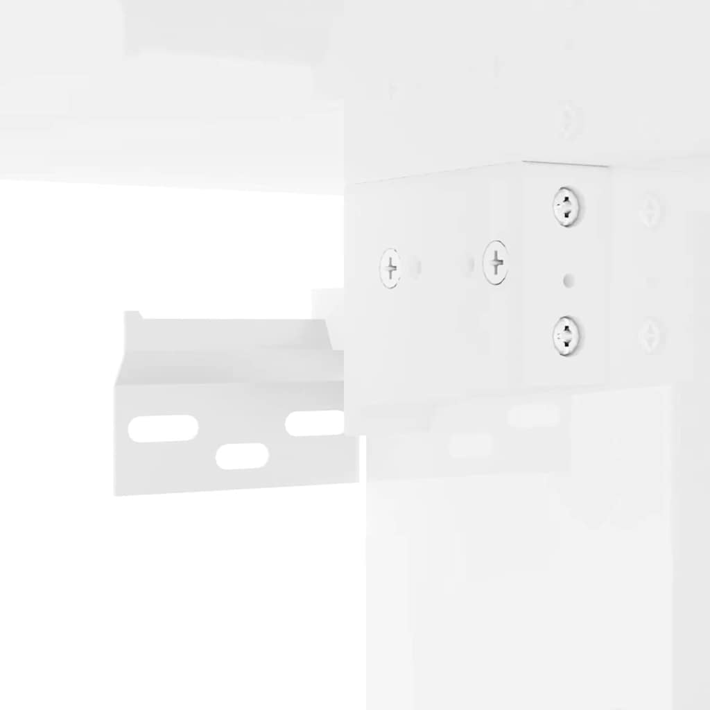 TV vægskab Gloss Hvid 30 x 31 x 40 cm Konstrueret træ