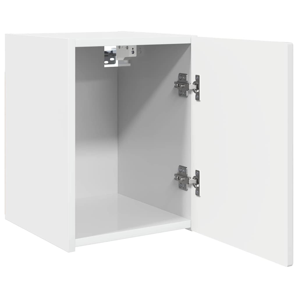 TV vægskab Gloss Hvid 30 x 31 x 40 cm Konstrueret træ