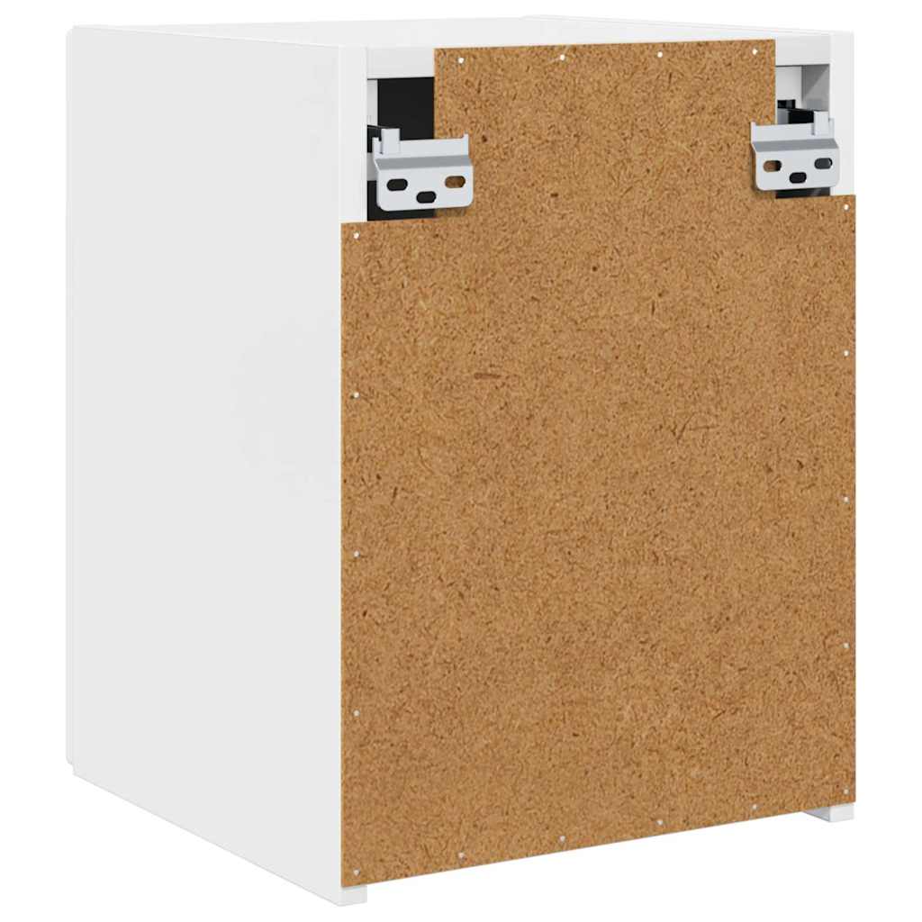 TV vægskab Gloss Hvid 30 x 31 x 40 cm Konstrueret træ