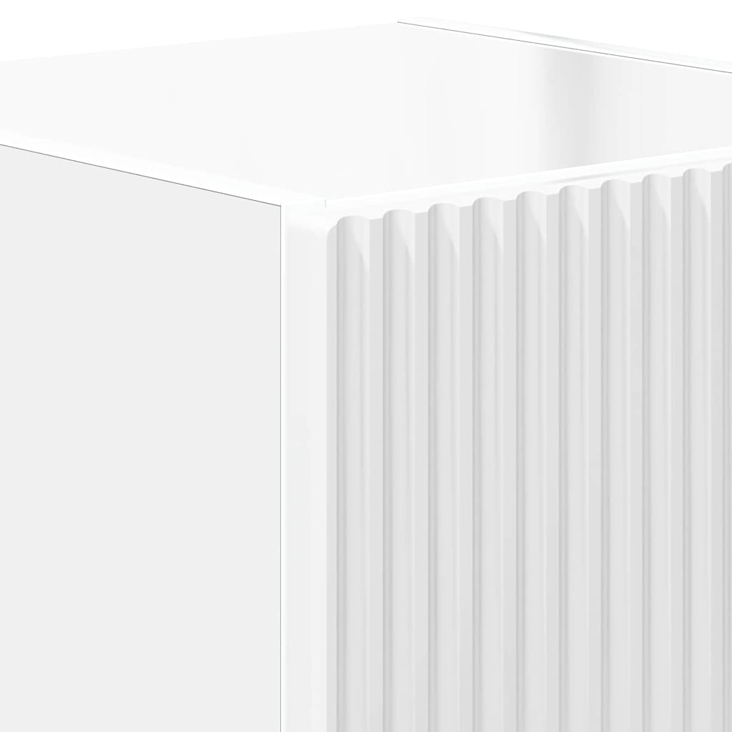 TV vægskab 2 pcs Gloss Hvid 30 x 31 x 40 cm Konstrueret træ