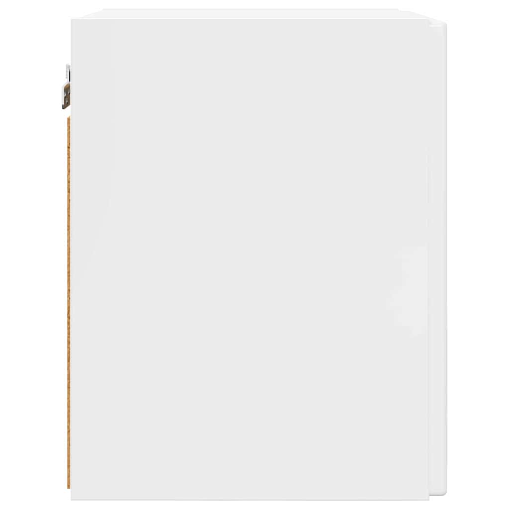 TV vægskab 2 pcs Gloss Hvid 30 x 31 x 40 cm Konstrueret træ