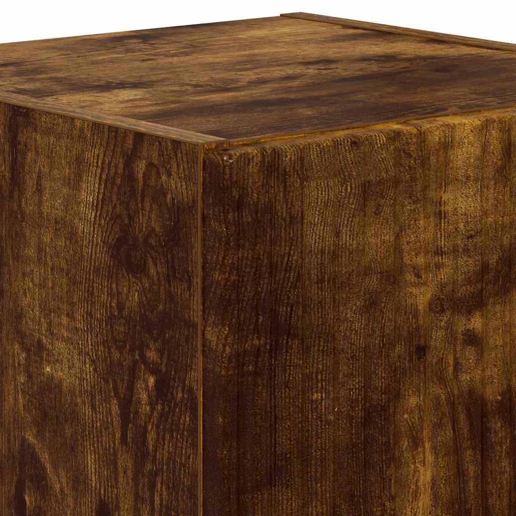 TV vægskab Vægmonteret Røget eg 30 x 31 x 40 cm Konstrueret træ